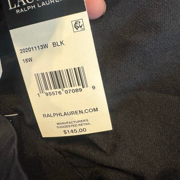 Lauren Ralph Lauren Tummy-Control High-Neck One-Piece Swimsuit Size 18W Plus NWT - Picture 10 of 13